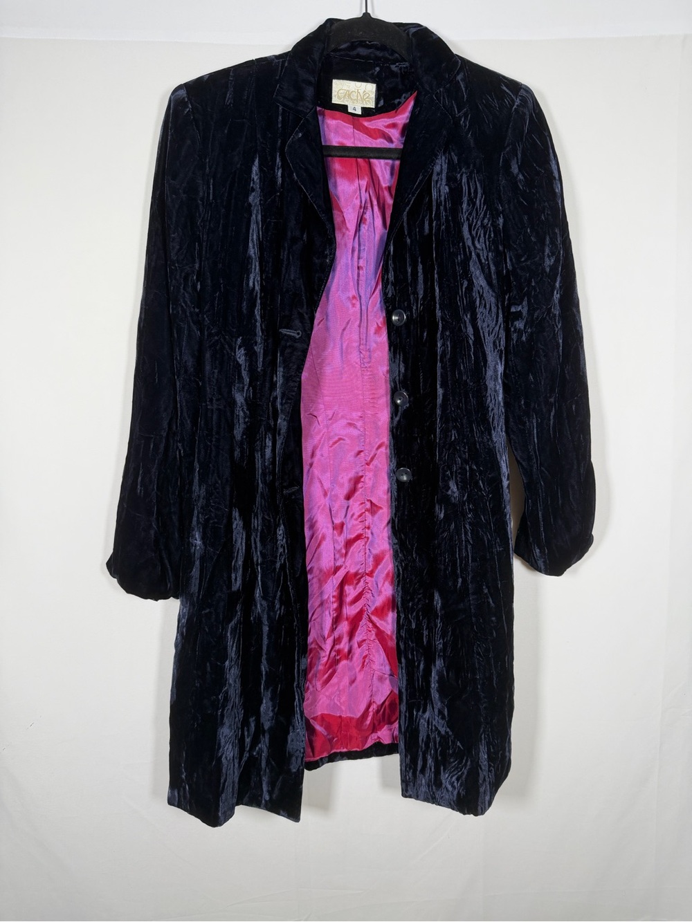 Vintage Cache Whimsigoth Steampunk Velvet Long Blazer Coat